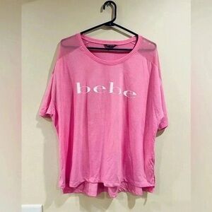 Bebe Pink Short Sleeve Tee